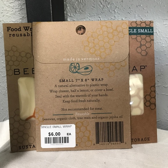 Beeswraps Beeswax Reusable Food Wraps set of 3 SM - Picture 2 of 2